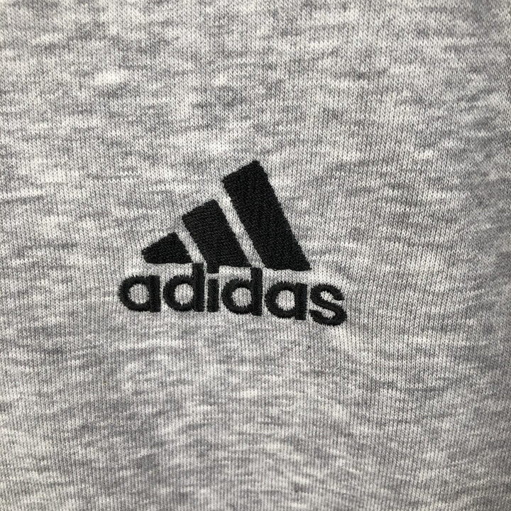 Adidas 3-Line One-Point Logo Sweatshirt, Men's Size M cotton gray type Vintage Second Hand