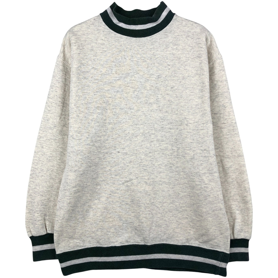 Vintage 1990'S SIGNAL SPORTS high-neck sweatshirt, made in the USA, size M, men's cotton gray type Vintage Second Hand