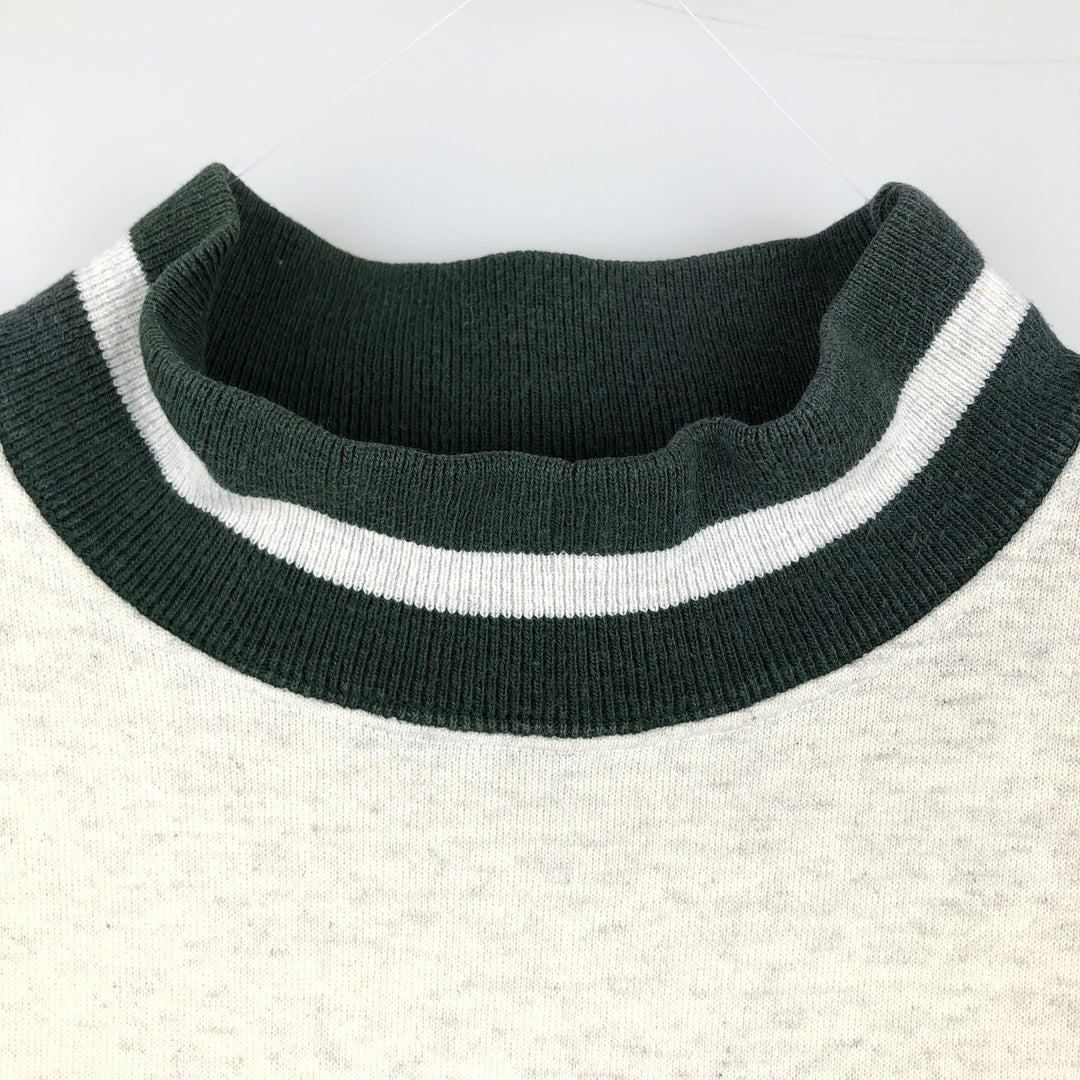 Vintage 1990'S SIGNAL SPORTS high-neck sweatshirt, made in the USA, size M, men's cotton gray type Vintage Second Hand