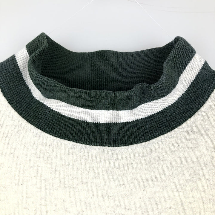 Vintage 1990'S SIGNAL SPORTS high-neck sweatshirt, made in the USA, size M, men's cotton gray type Vintage Second Hand