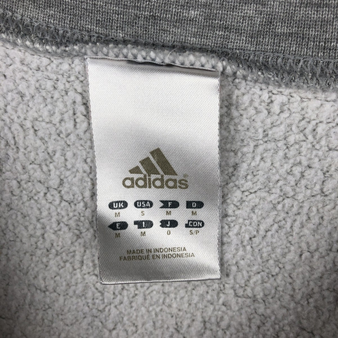 2000'S Adidas One-Point Logo Sweatshirt, Men's Size Small cotton gray type Vintage Second Hand