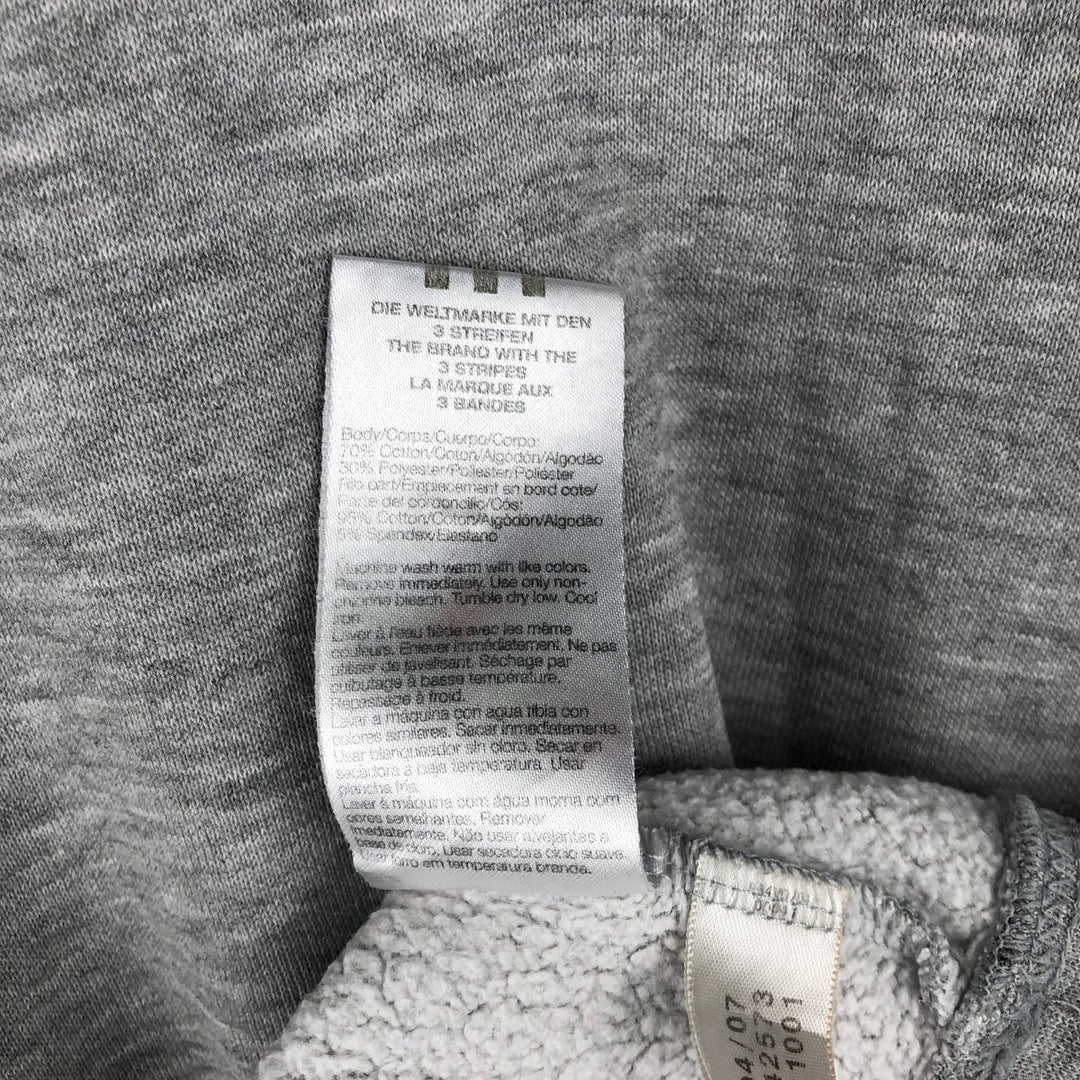 2000'S Adidas One-Point Logo Sweatshirt, Men's Size Small cotton gray type Vintage Second Hand