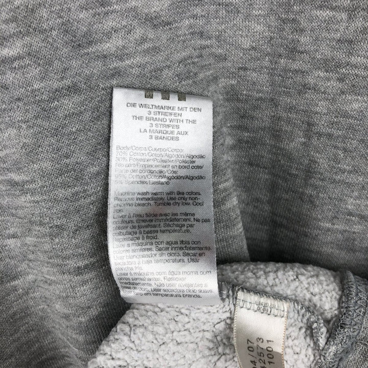 2000'S Adidas One-Point Logo Sweatshirt, Men's Size Small cotton gray type Vintage Second Hand