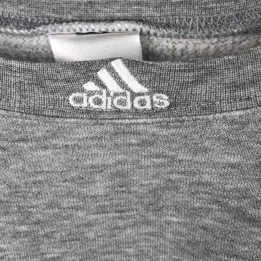 2000'S Adidas One-Point Logo Sweatshirt, Men's Size Small cotton gray type Vintage Second Hand