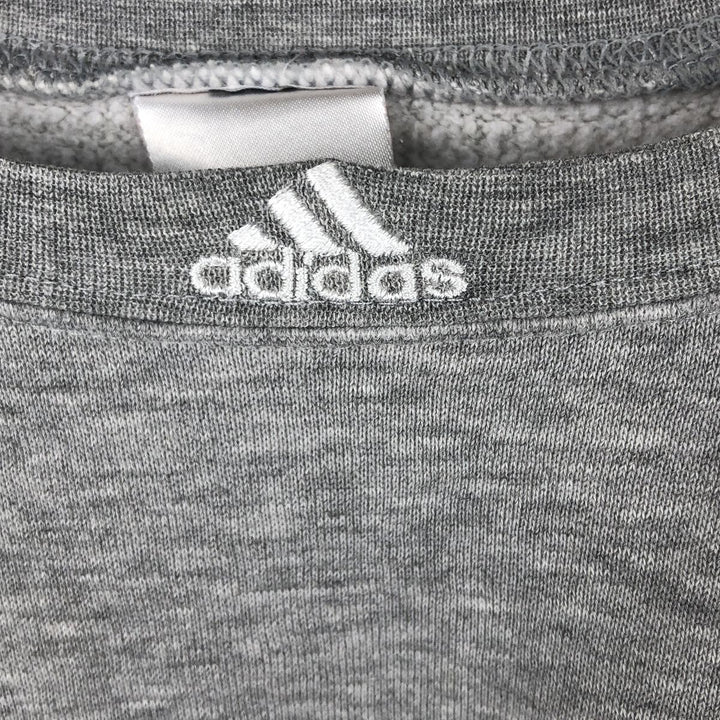 2000'S Adidas One-Point Logo Sweatshirt, Men's Size Small cotton gray type Vintage Second Hand
