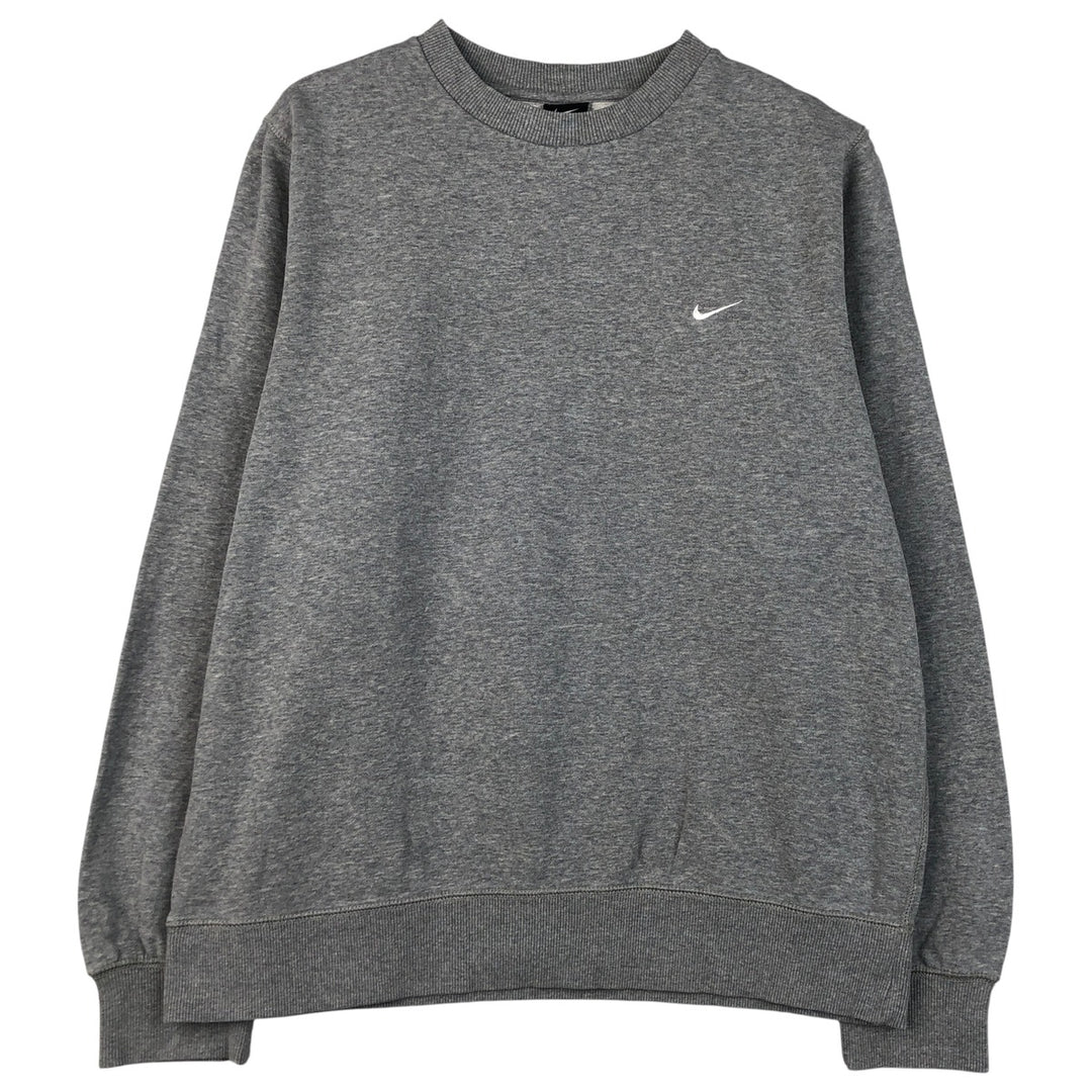 Nike One Point Logo Sweatshirt, Trainer, Men's Size L cotton gray type Vintage Second Hand