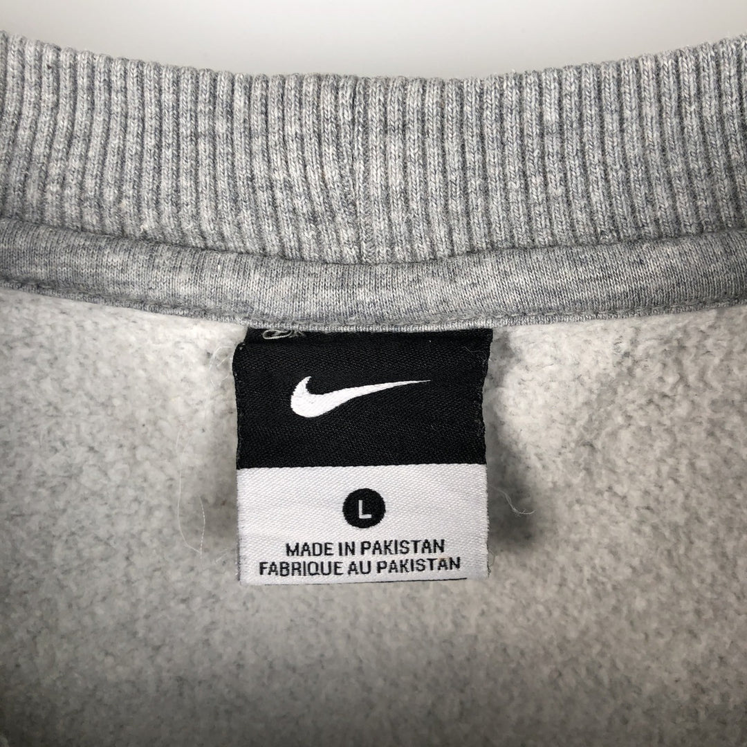 Nike One Point Logo Sweatshirt, Trainer, Men's Size L cotton gray type Vintage Second Hand