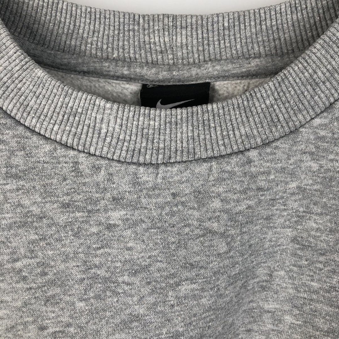 Nike One Point Logo Sweatshirt, Trainer, Men's Size L cotton gray type Vintage Second Hand