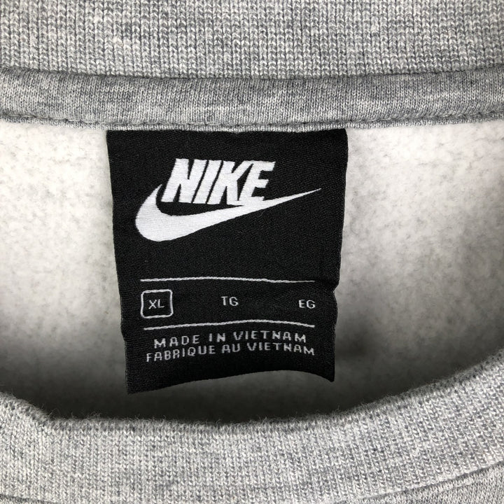 Nike logo sweatshirt, sweatshirt, men's size XL cotton gray type Vintage Second Hand