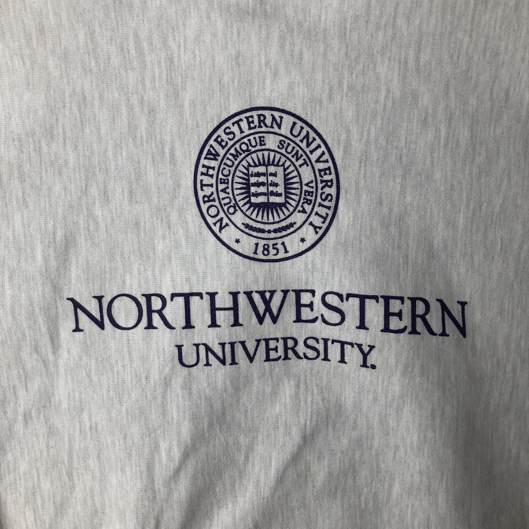 2000'S Champion Reverse Weave Original College Sweatshirt, Men's Size Medium cotton gray type Vintage Second Hand