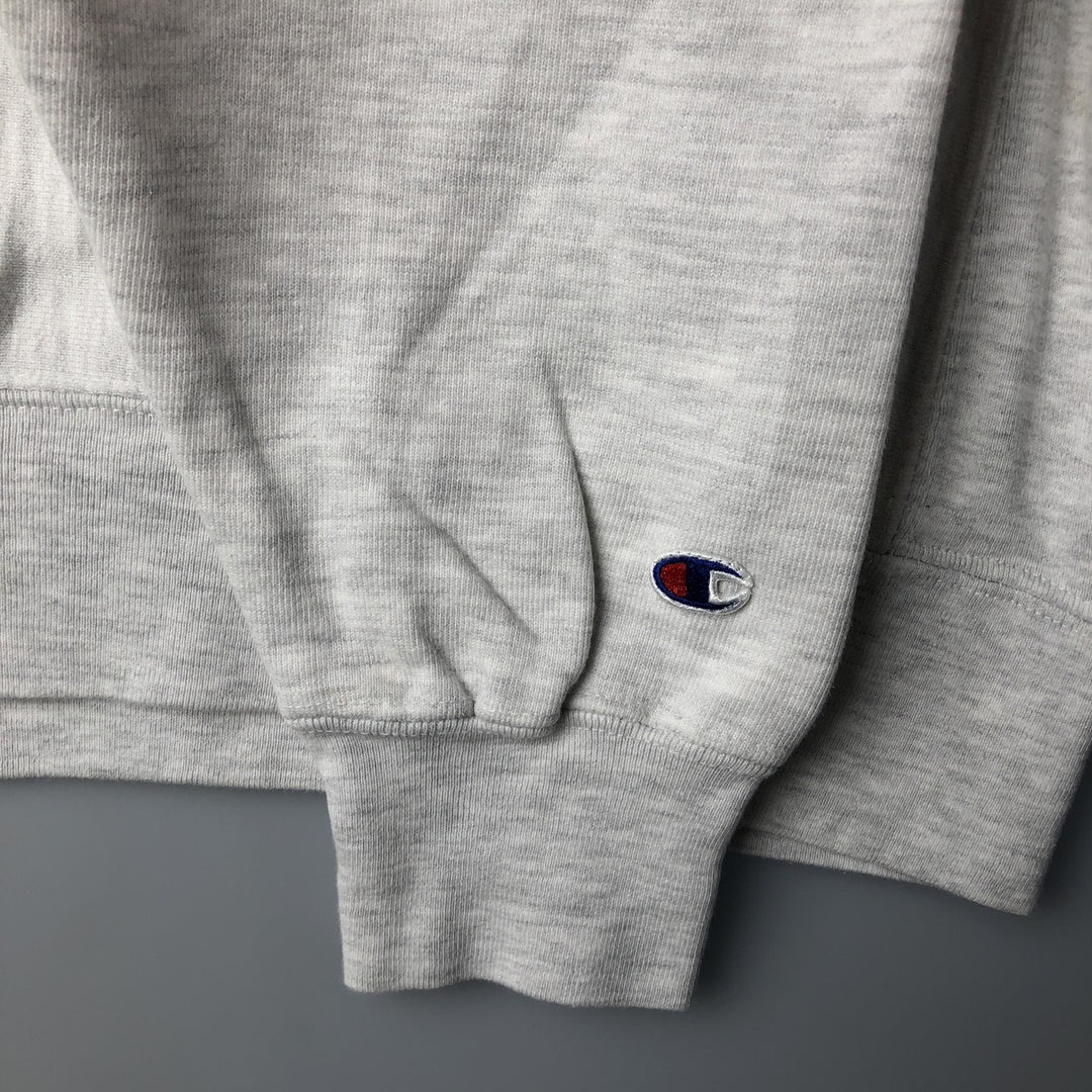 2000'S Champion Reverse Weave Original College Sweatshirt, Men's Size Medium cotton gray type Vintage Second Hand