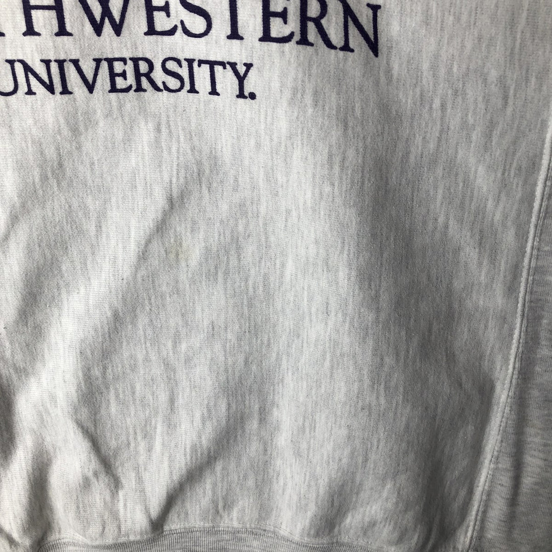 2000'S Champion Reverse Weave Original College Sweatshirt, Men's Size Medium cotton gray type Vintage Second Hand