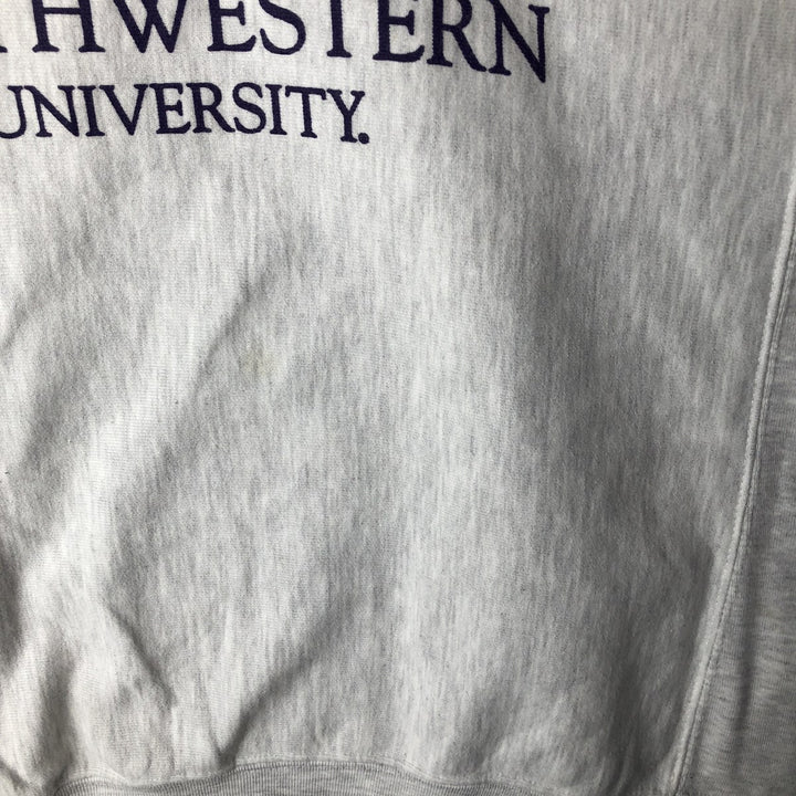 2000'S Champion Reverse Weave Original College Sweatshirt, Men's Size Medium cotton gray type Vintage Second Hand