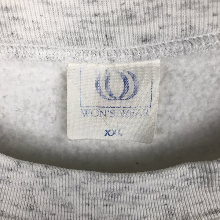 WON'S WEAR Vintage Men's XXL Blank Sweatshirt unclear gray type Vintage Second Hand