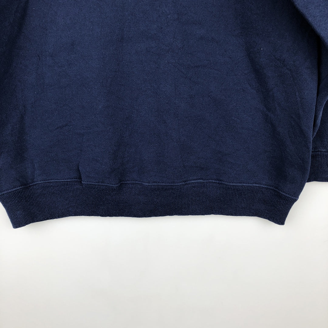 Vintage 1980'S Hanes plain blank sweatshirt, made in the USA, size M, men's. cotton navy blue type Vintage Second Hand