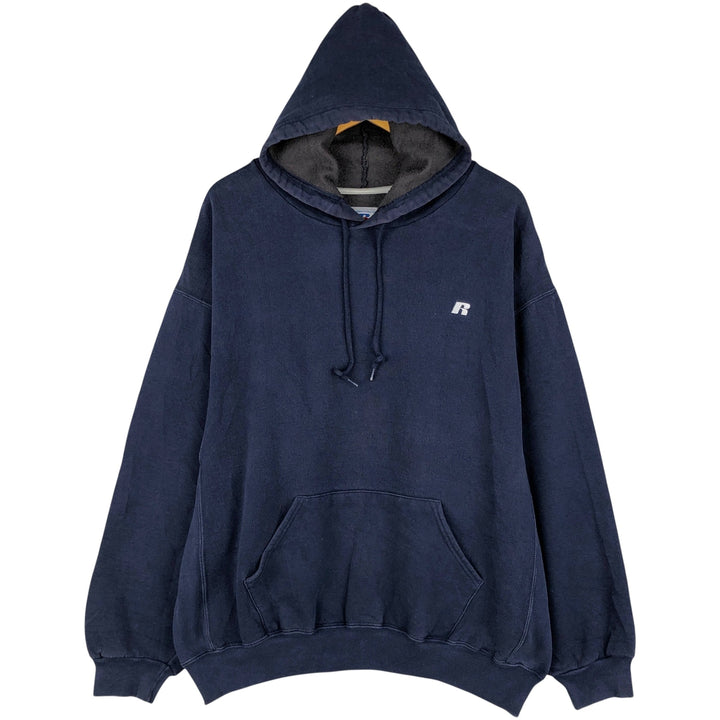Russell Dri-POWER Sweatshirt Pullover Hoodie, Men's XL unclear navy blue type Vintage Second Hand
