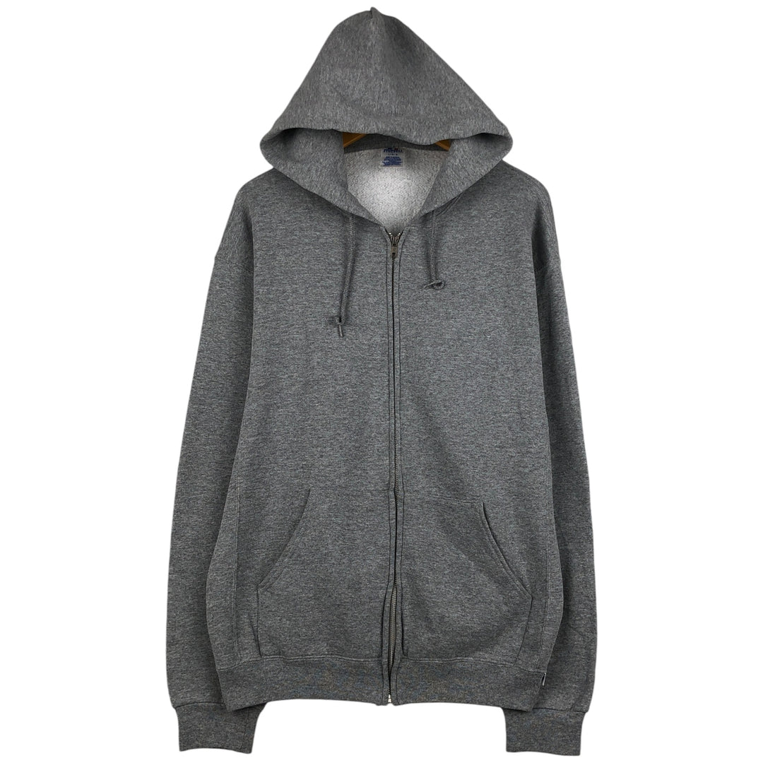 2000'S Russell ATHLETIC full-zip sweatshirt, men's size L cotton gray type Vintage Second Hand