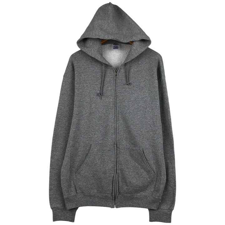 2000'S Russell ATHLETIC full-zip sweatshirt, men's size L cotton gray type Vintage Second Hand