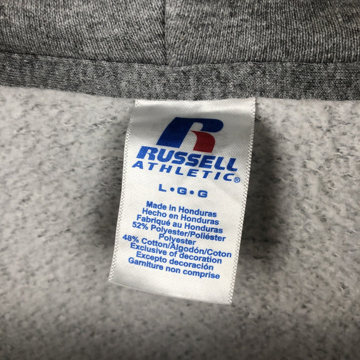 2000'S Russell ATHLETIC full-zip sweatshirt, men's size L cotton gray type Vintage Second Hand