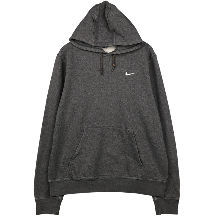 Nike Sweat Pullover Hoodie, Men's Size L cotton Charcoal Vintage Second Hand
