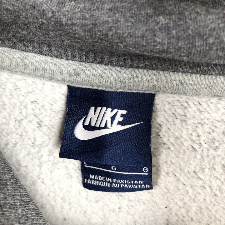 Nike Sweat Pullover Hoodie, Men's Size L cotton Charcoal Vintage Second Hand