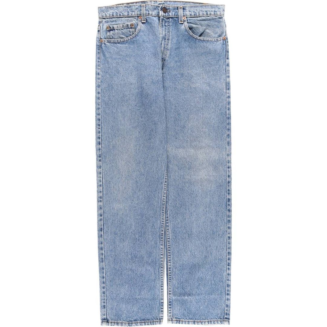 90'S Levi's 505-0290 Tapered Denim Pants, Made in USA, Men's Size 34, Vintage cotton blue type Vintage Second Hand