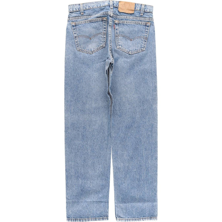 90'S Levi's 505-0290 Tapered Denim Pants, Made in USA, Men's Size 34, Vintage cotton blue type Vintage Second Hand