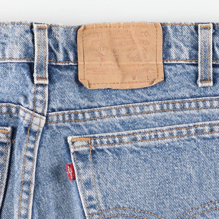 90'S Levi's 505-0290 Tapered Denim Pants, Made in USA, Men's Size 34, Vintage cotton blue type Vintage Second Hand
