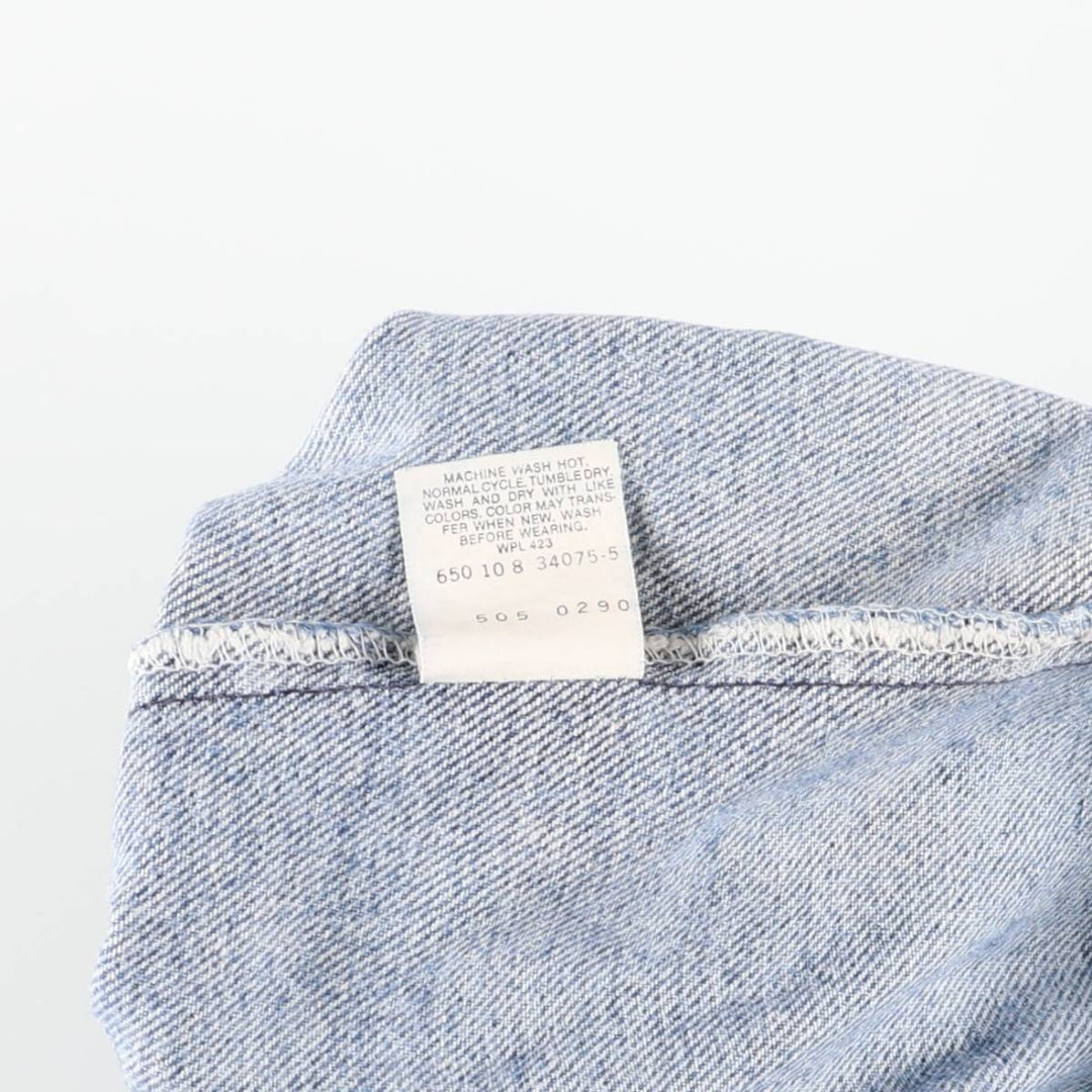 90'S Levi's 505-0290 Tapered Denim Pants, Made in USA, Men's Size 34, Vintage cotton blue type Vintage Second Hand