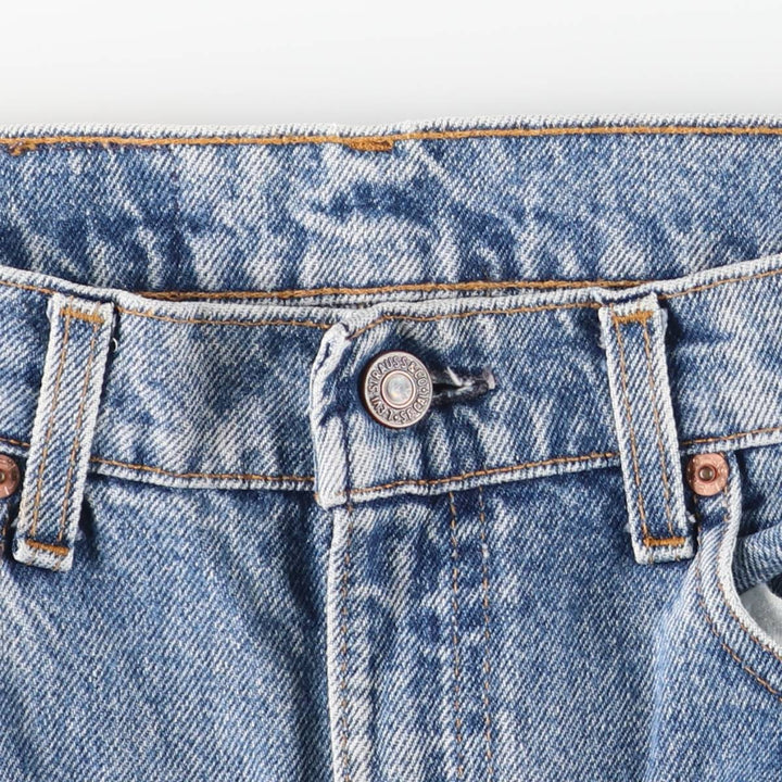 90'S Levi's 505-0290 Tapered Denim Pants, Made in USA, Men's Size 34, Vintage cotton blue type Vintage Second Hand