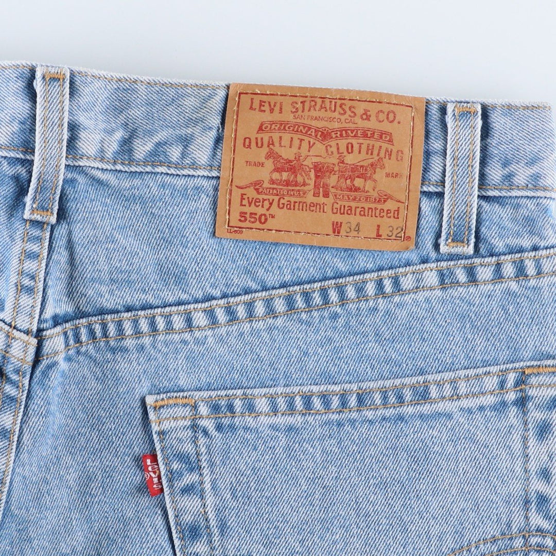 2000'S Levi's 00550-4834 Relaxed Fit Tapered Denim Pants, Men's, Size 34 cotton blue type Vintage Second Hand