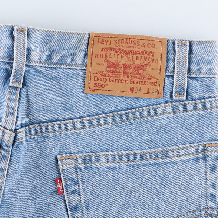 2000'S Levi's 00550-4834 Relaxed Fit Tapered Denim Pants, Men's, Size 34 cotton blue type Vintage Second Hand