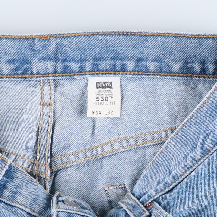 2000'S Levi's 00550-4834 Relaxed Fit Tapered Denim Pants, Men's, Size 34 cotton blue type Vintage Second Hand