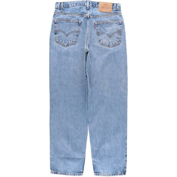 00'S Levi's 550 Relaxed Fit Tapered Denim Pants Men's W32 cotton Blue type light blue Vintage Second Hand