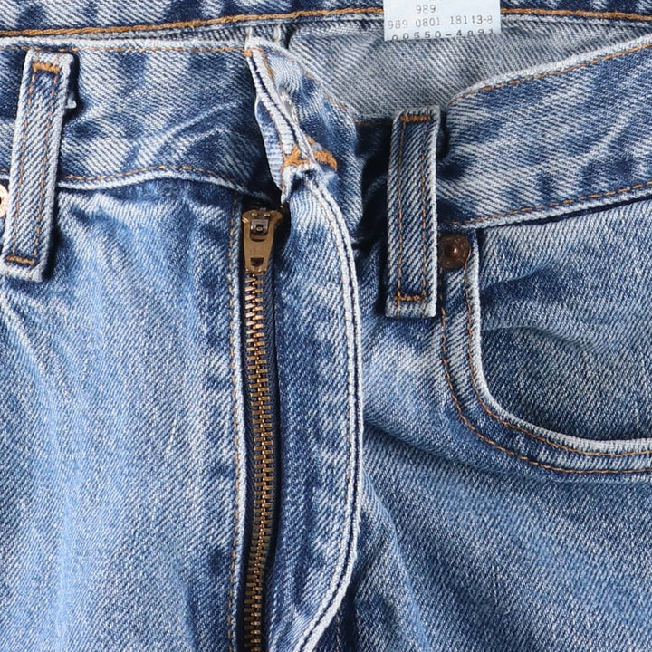 00'S Levi's 550 Relaxed Fit Tapered Denim Pants Men's W32 cotton Blue type light blue Vintage Second Hand