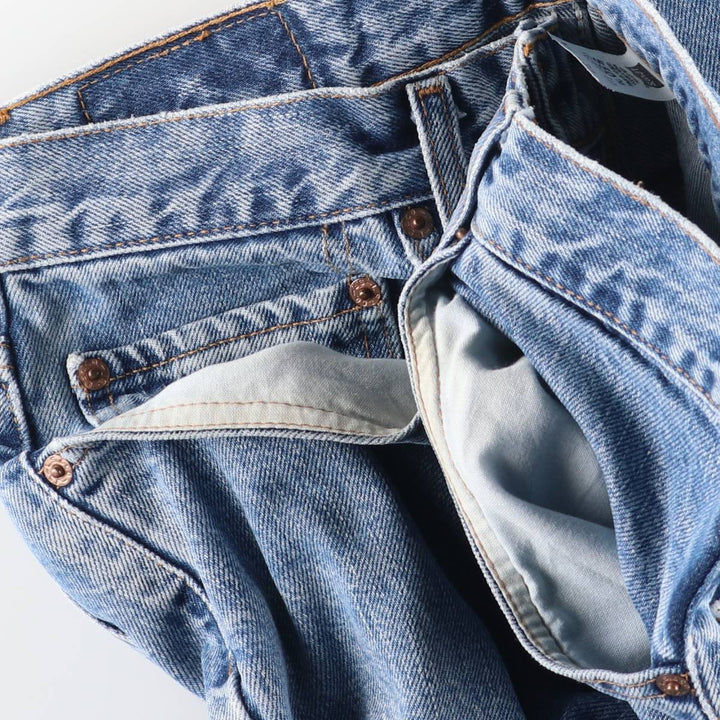 00'S Levi's 550 Relaxed Fit Tapered Denim Pants Men's W32 cotton Blue type light blue Vintage Second Hand