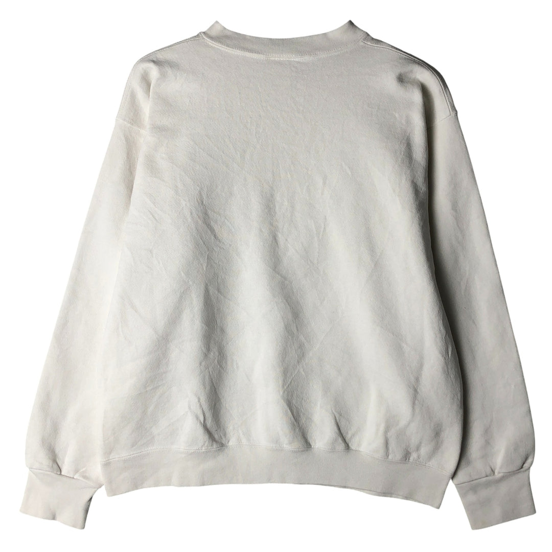 PRO SPIRIT SELECT SWEATS Solid Color Blank Sweatshirt, Made in USA, Men's Size L cotton white type Vintage Second Hand