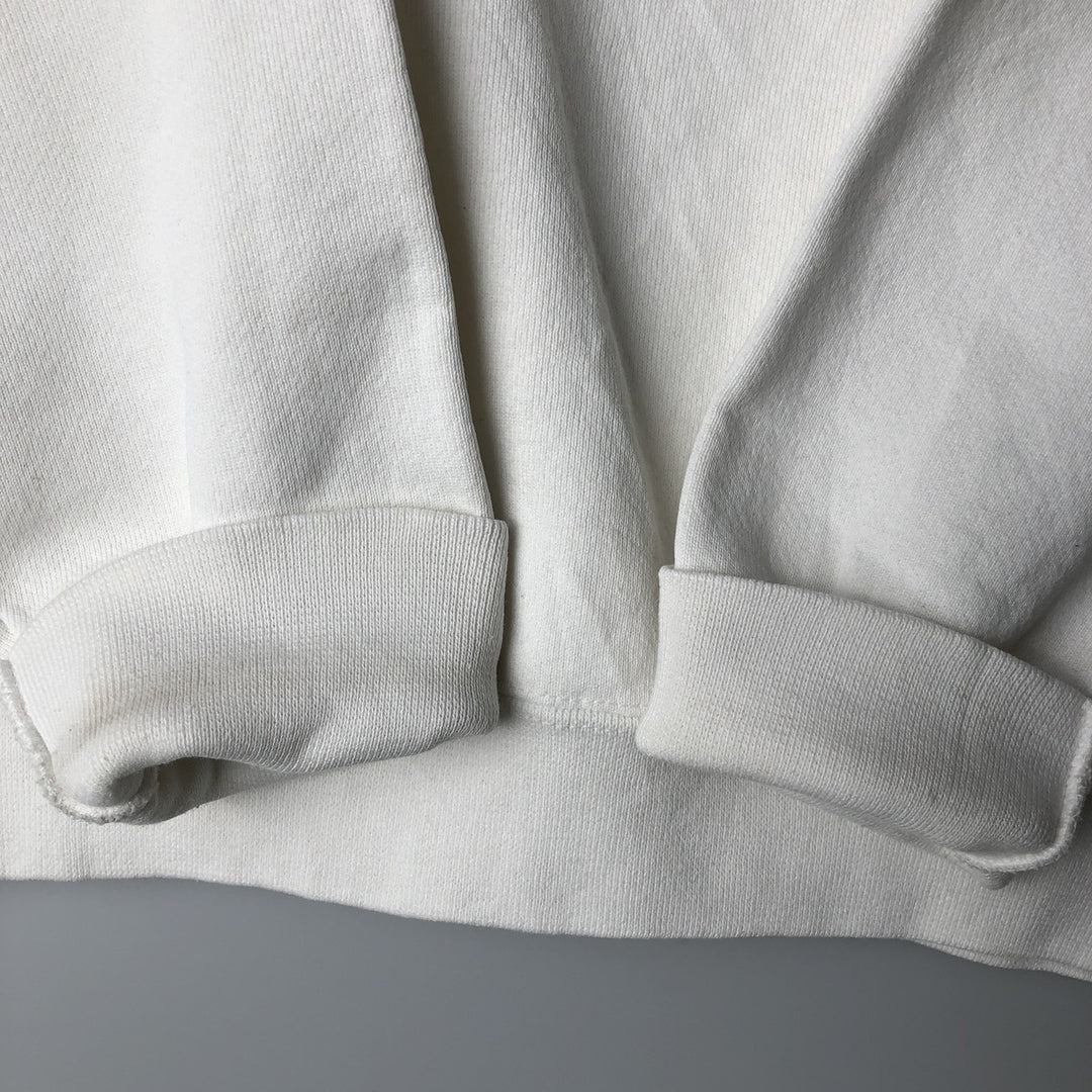 PRO SPIRIT SELECT SWEATS Solid Color Blank Sweatshirt, Made in USA, Men's Size L cotton white type Vintage Second Hand