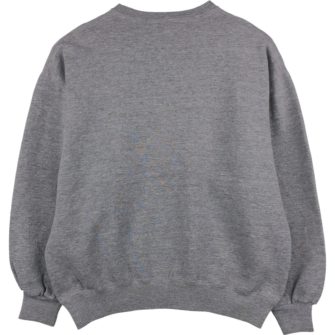 90'S Russell plain blank sweatshirt, sweatshirt, made in USA, men's XL size, vintage polyester gray type Vintage Second Hand