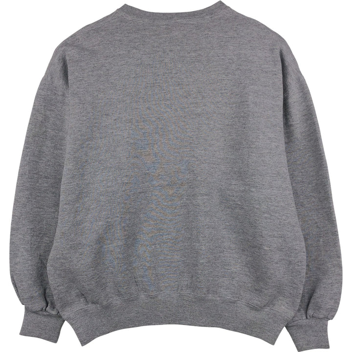 90'S Russell plain blank sweatshirt, sweatshirt, made in USA, men's XL size, vintage polyester gray type Vintage Second Hand