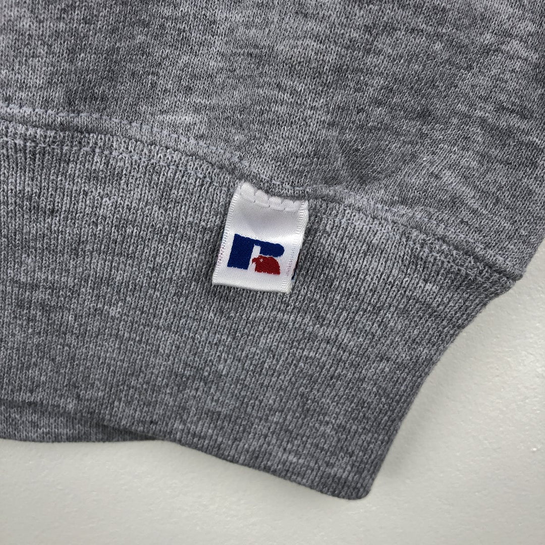 90'S Russell plain blank sweatshirt, sweatshirt, made in USA, men's XL size, vintage polyester gray type Vintage Second Hand