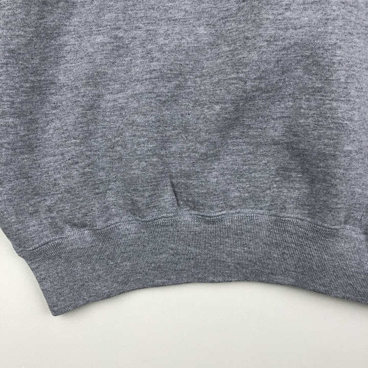90'S Russell plain blank sweatshirt, sweatshirt, made in USA, men's XL size, vintage polyester gray type Vintage Second Hand