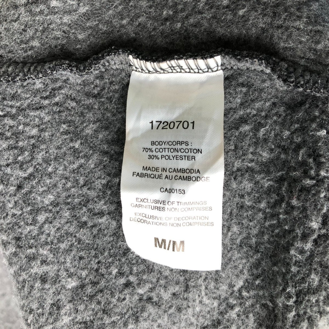 Champion Sweat Full Zip Hoodie Men's Size M cotton Charcoal Vintage Second Hand