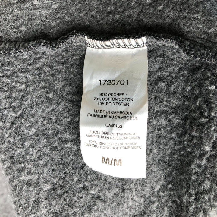 Champion Sweat Full Zip Hoodie Men's Size M cotton Charcoal Vintage Second Hand
