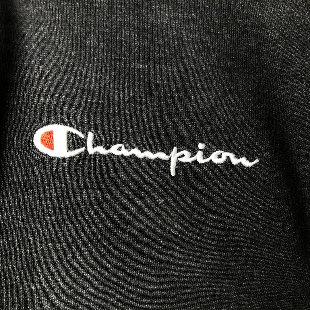 Champion Sweat Full Zip Hoodie Men's Size M cotton Charcoal Vintage Second Hand