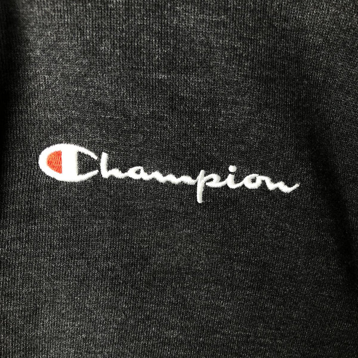 Champion Sweat Full Zip Hoodie Men's Size M cotton Charcoal Vintage Second Hand