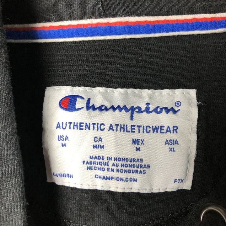 Champion Authentic Athletics Wear Pullover Hoodie, Men's Size M cotton black type Vintage Second Hand