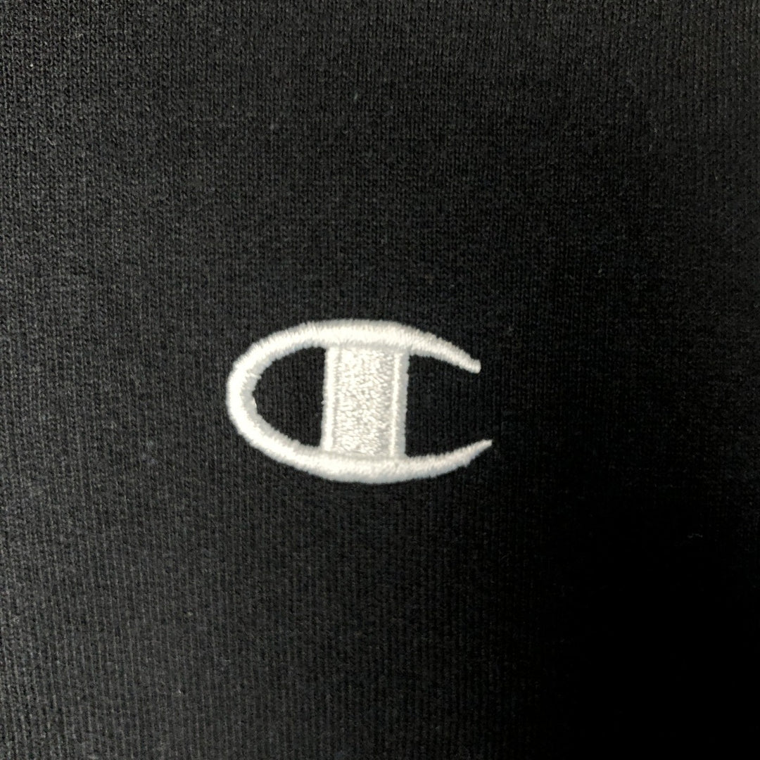 Champion Authentic Athletics Wear Pullover Hoodie, Men's Size M cotton black type Vintage Second Hand