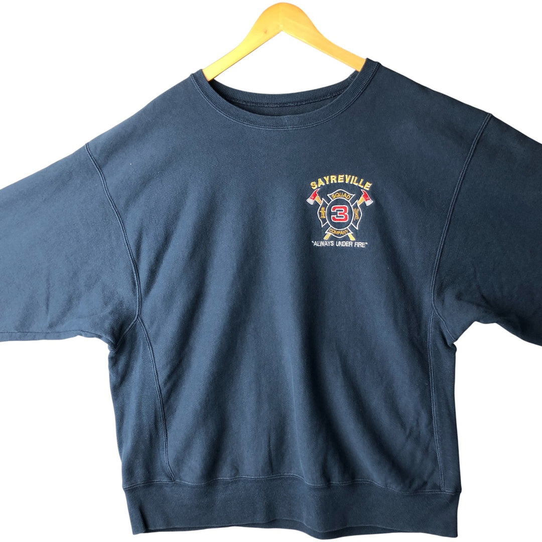 00'S Champion PREMIUM REVERSE WEAVE Premium Reverse Weave Sweatshirt Trainer Men's XL size cotton navy blue type Vintage Second Hand