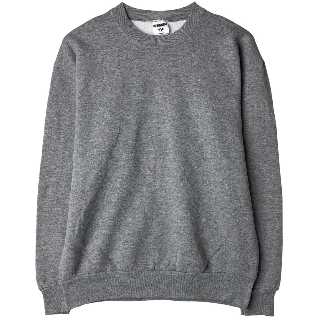 Vintage 90'S Jerzees plain blank sweatshirt, men's size L unclear gray type Vintage Second Hand